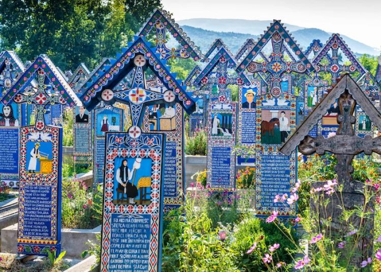 Весёлое кладбище, Сапанта, Румыния